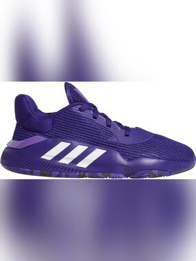 New Adidas Pro Bounce 2019 Low Purple Basketball Shoes Men's Size 12